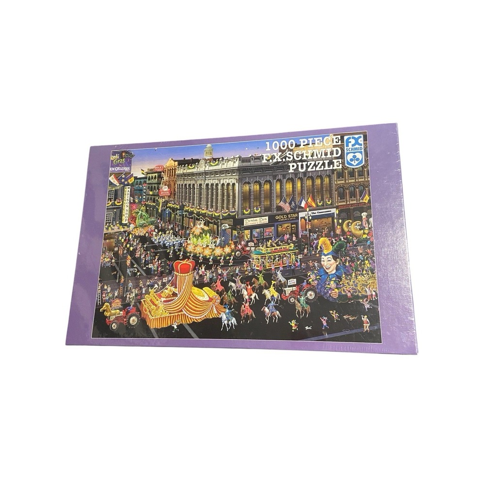 Sealed F.X. Schmid Mardi Gras Alexander Chen 1000 Pc Puzzle 20x27 2000